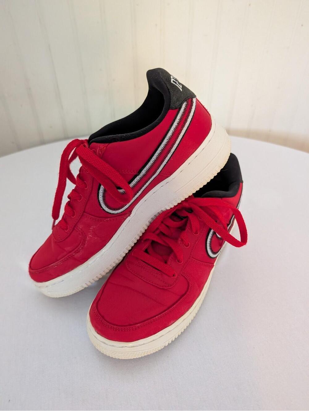 Nike Air Force 1 One Low Reverse Stitch University Red US Size 8 Women, 6.5Y